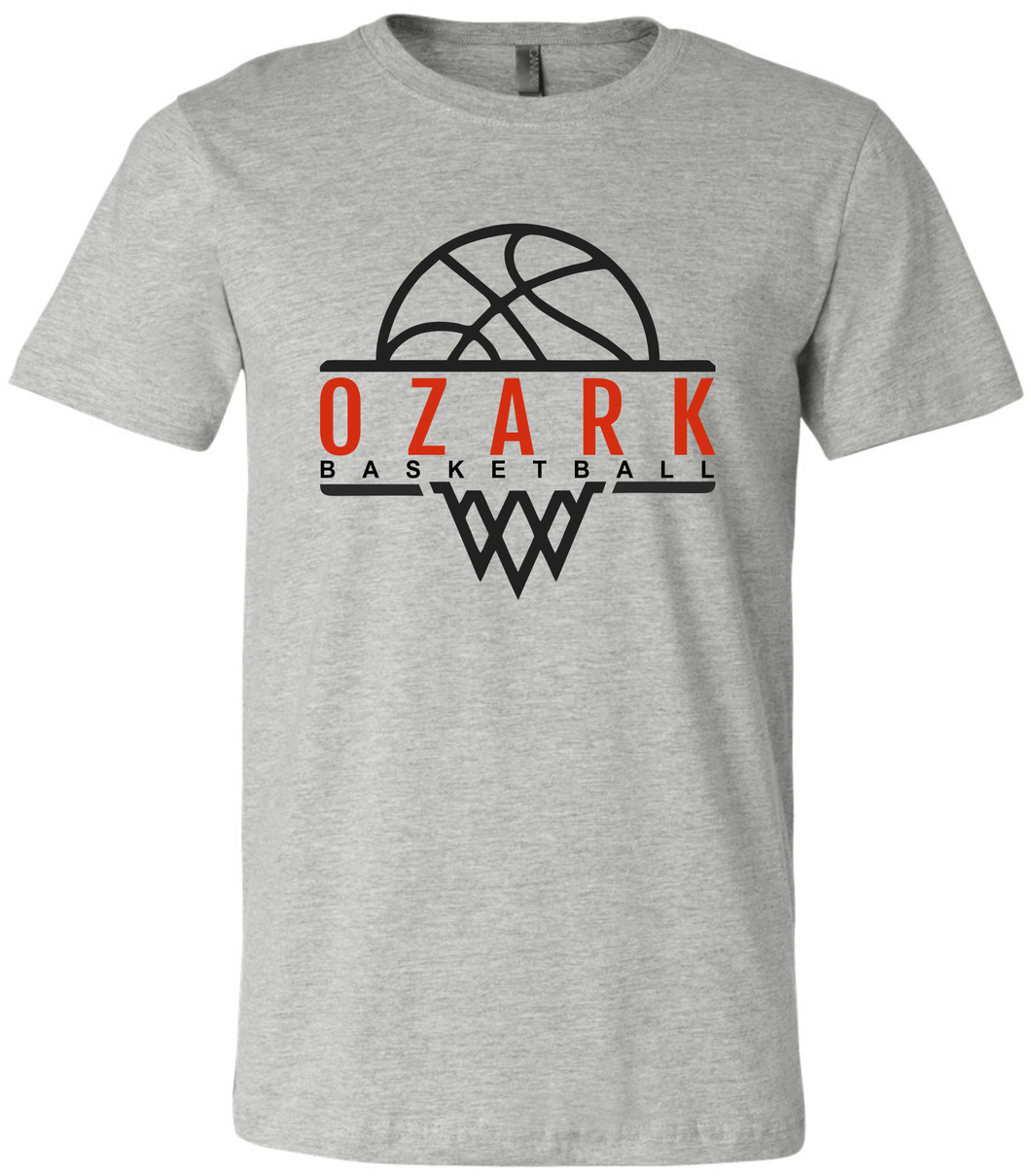 Ozark Basketball Premium Soft Gray Short Sleeve T-Shirt