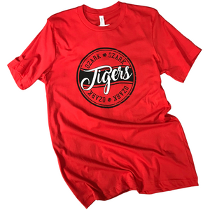 Ozark Tigers Soft Red T-Shirt Youth/Adult